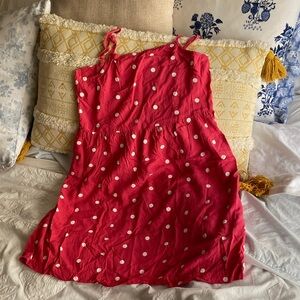 Old Navy Pink Polka Dot Tie-Strap Sundress